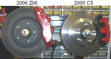 c6 z06 brakes on c5