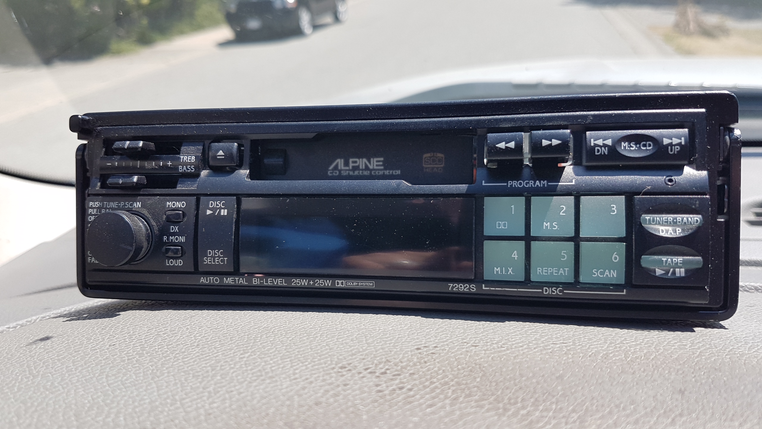 Alpine 7292S model old School car stereo  Car audio, Car stereo, Alpine  car audio