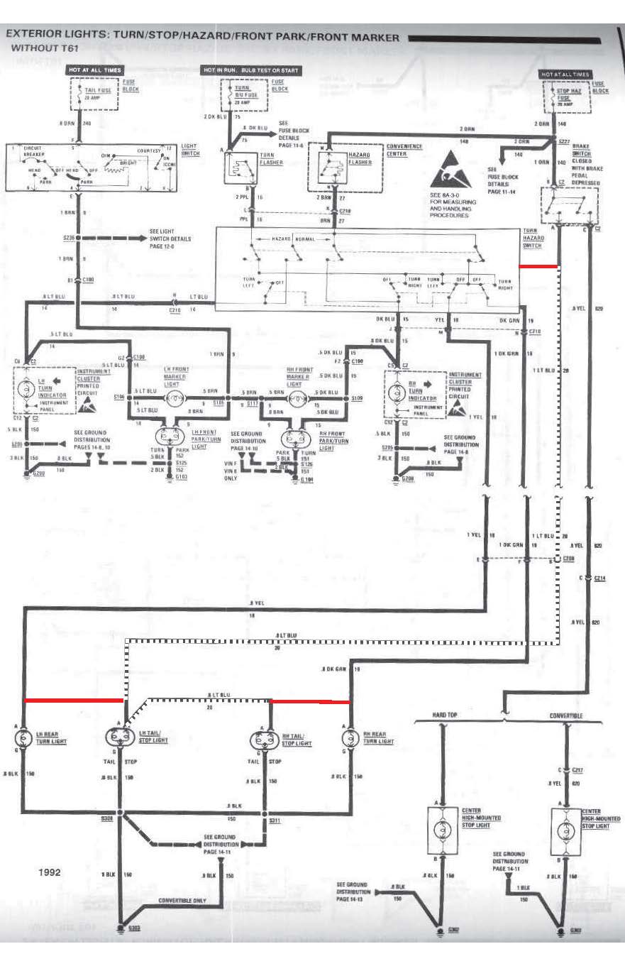 '92 Camaro taillight wiring modification (Pontiac guys come on in ...