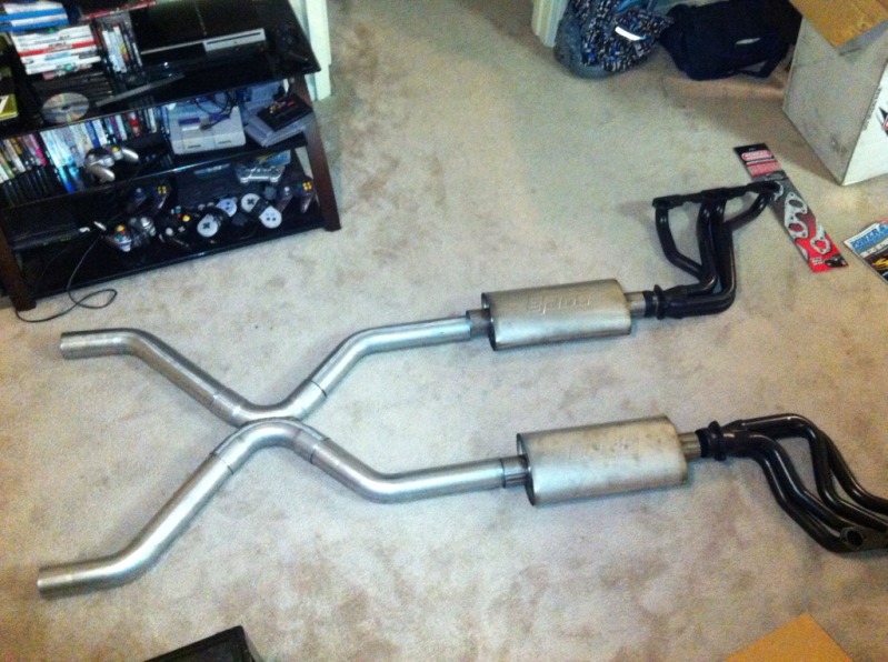 Borla Xr1 Racing mufflers X pipe Kit and 87 Iroc Seats Third