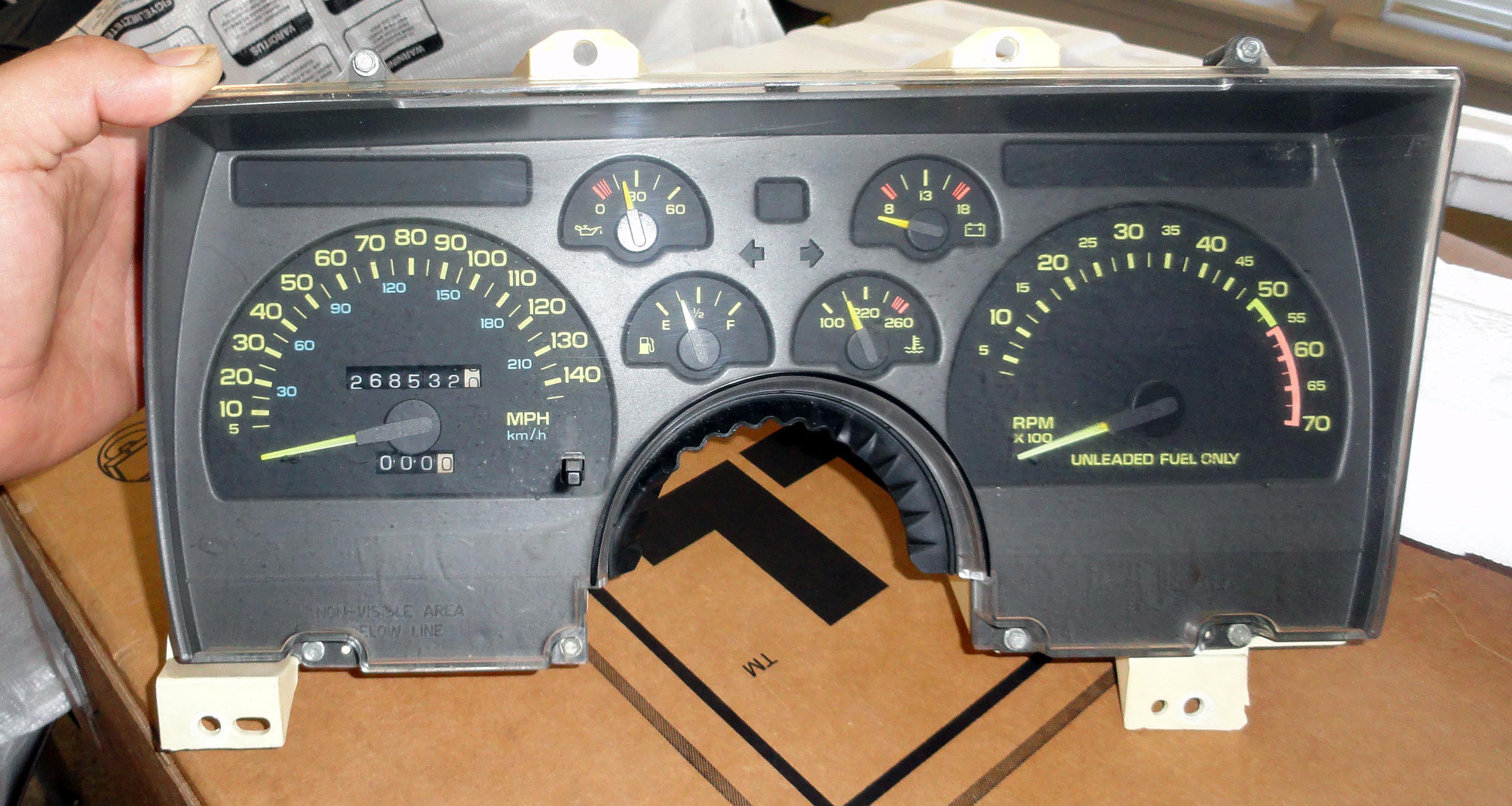 1991 shop camaro dash