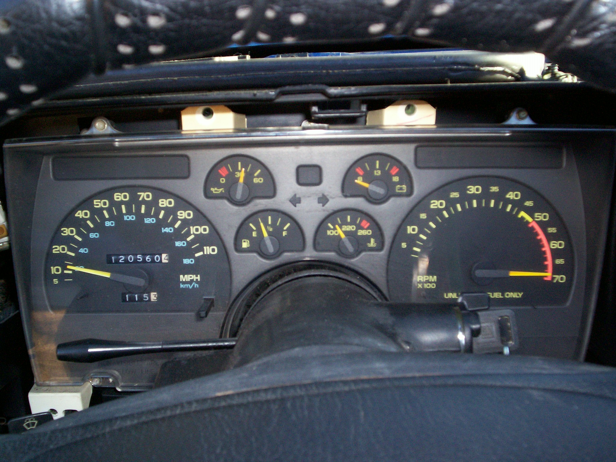 1991 shop camaro dash