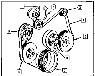 350 Engine Belt Diagram