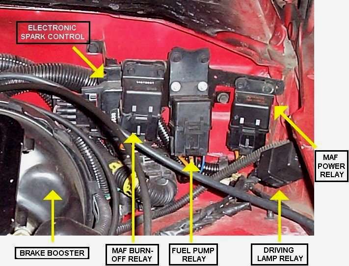 1989 fuel pump relay location